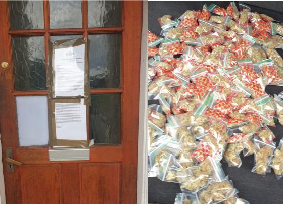 Police crackdown at house of violence
