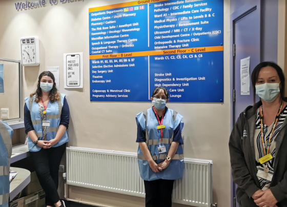 Grimsby hospital volunteers