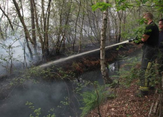 Fire crews continue to battle blaze at Hatfield Moor