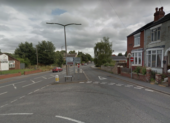 Vandals dramatic attack on Doncaster traffic lights