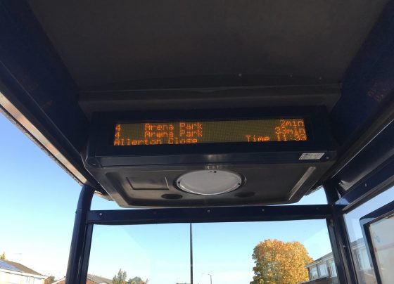 Bus stop works continue
