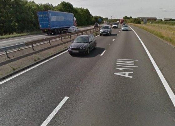 Air ambulance attends serious collision on A1(M)