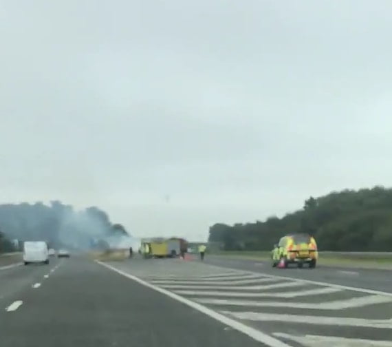M180 incident causes closure