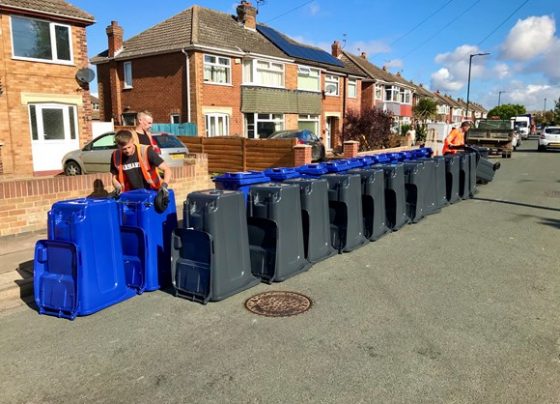 Adverse weather hampers bin deliveries