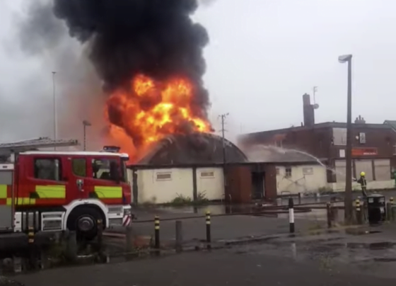Video update: Doncaster pub ablaze