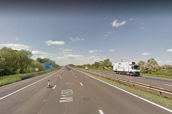Accident closes M180 near Scunthorpe