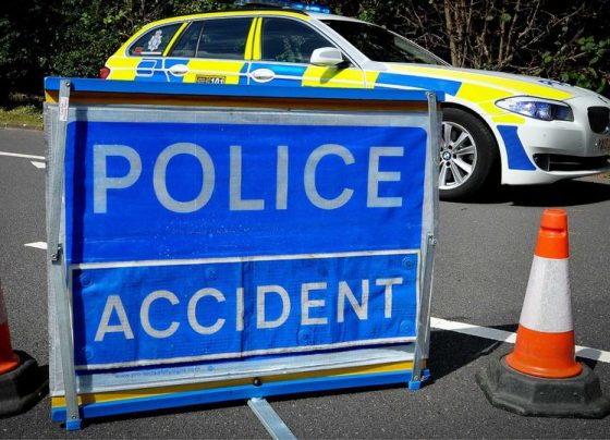Three-vehicle collision further closures