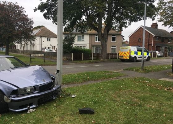 Collision on Scunthorpe's Theodore Road