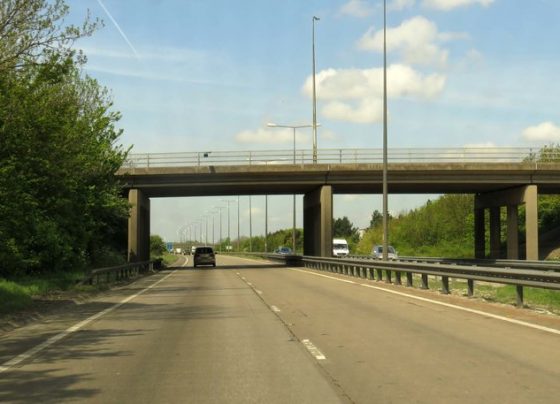Bridge over A180 forced to close