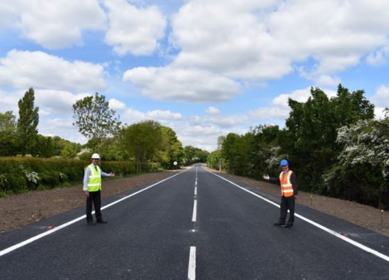 Improvement works continue on A18