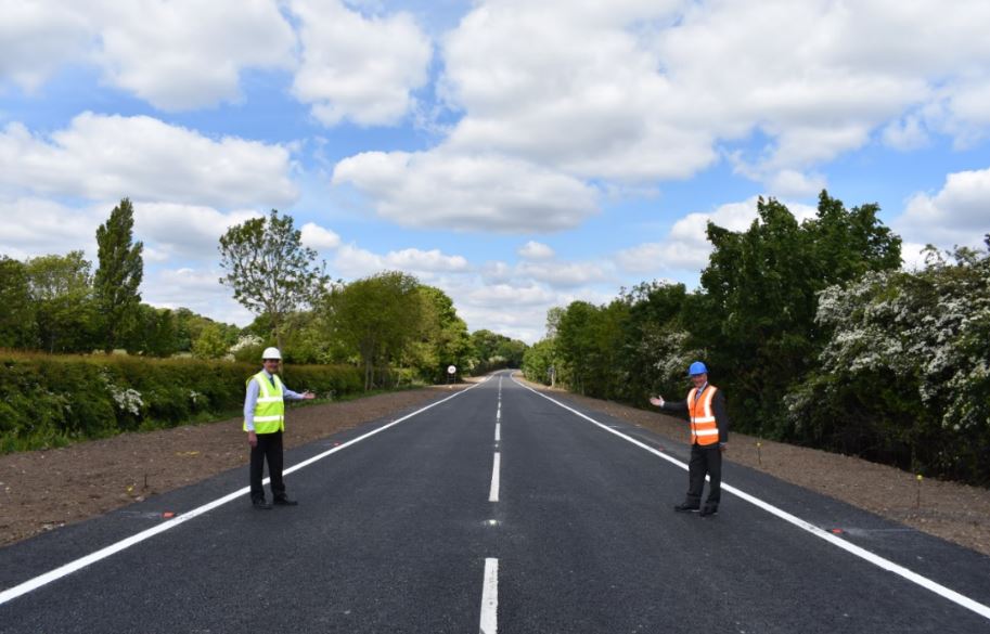Improvement works continue on A18