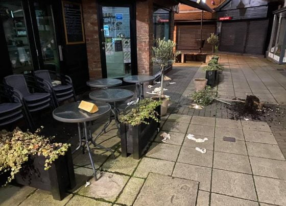 Damage caused in shopping centre disturbance
