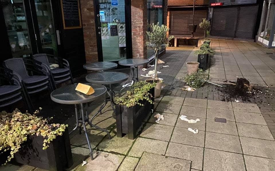 Damage caused in shopping centre disturbance