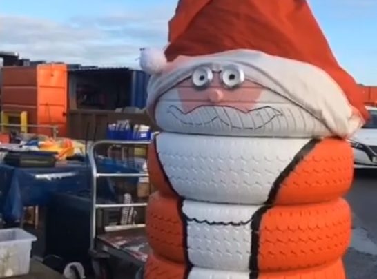 Grimsby rubbish tip recycling christmas