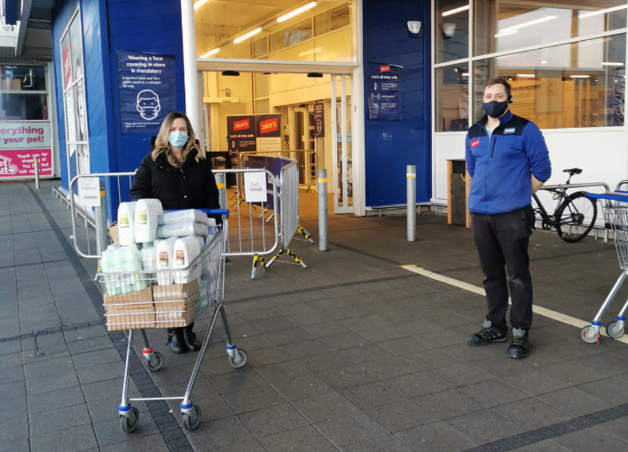 Doctors surgery receive donations from local supermarket