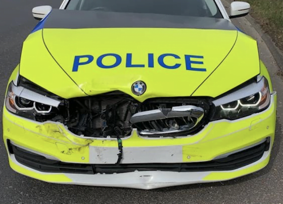 South Yorkshire officer rams car going wrong way on M18