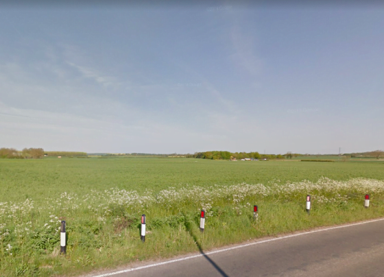 Site of new homes on Bradley Road