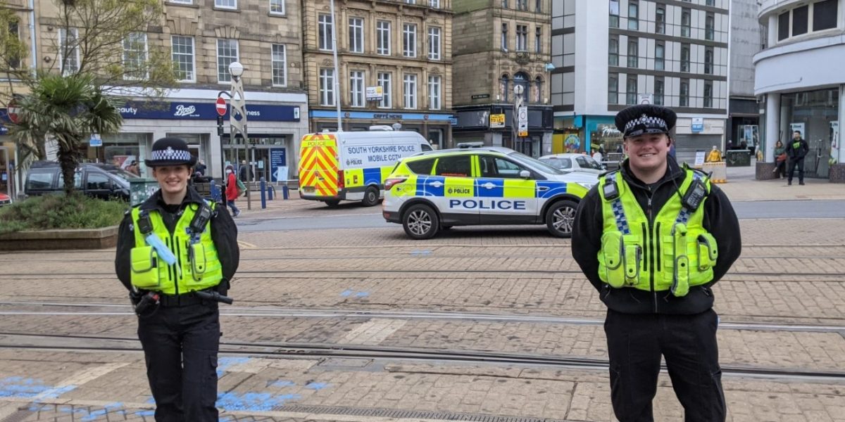 Knife arches deployed in city centre