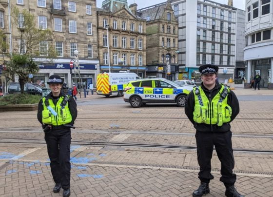 Knife arches deployed in city centre