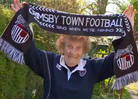 Grimsby Town FC fan Daphne