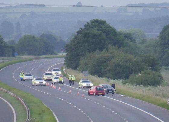 Man hospitalised following two-car collision