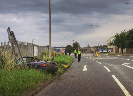 Car accident in Immingham