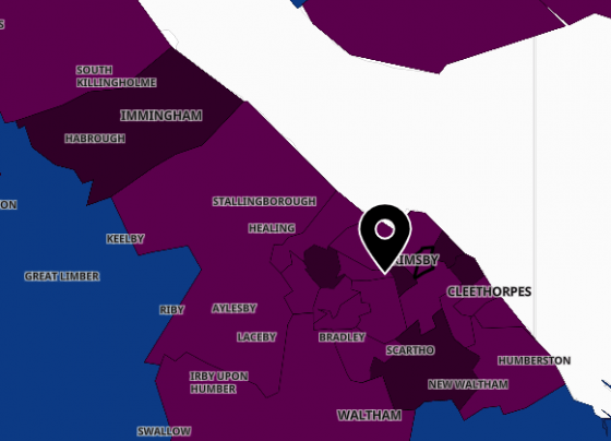 Cases of Covid-19 in North East Lincolnshire