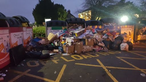 Recycling banks in North East Lincolnshire