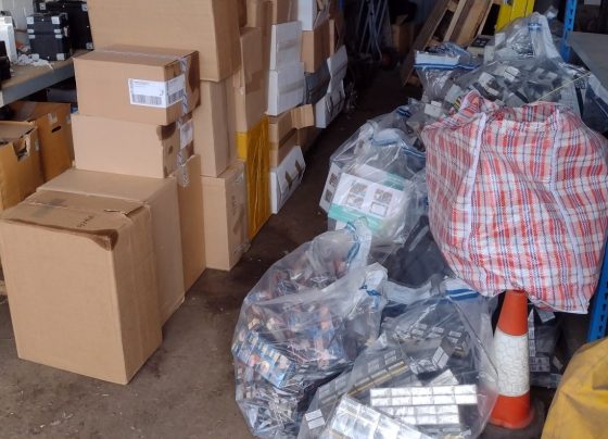cigarettes seized from local property