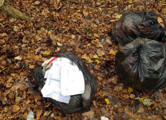 dumping rubbish