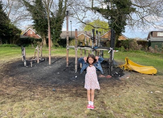 6-year-old girl holds Humber Bridge charity walk to rebuild destroyed park