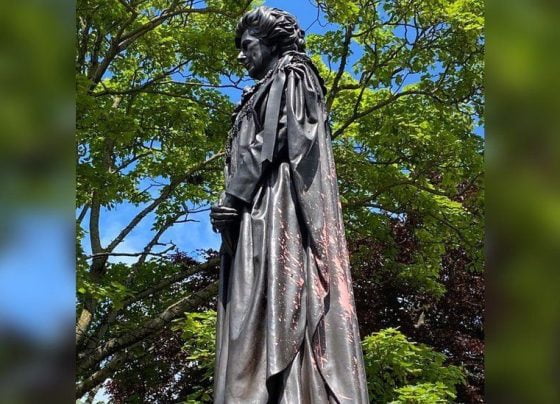 Margaret Thatcher statue in Grantham vandalised weeks after being egged